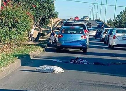 Grave, indigente atropellado en la Carr. a México