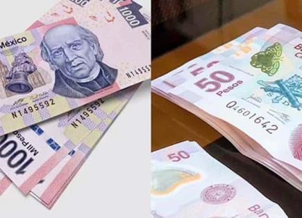 Retirarán billetes de 50 y mil pesos