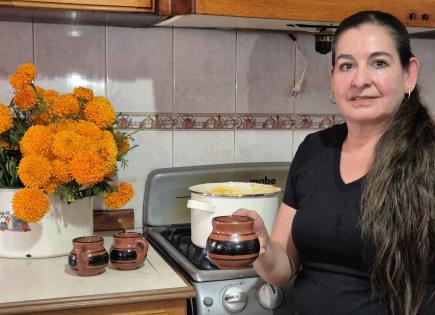 Toma fama el atole de cempasúchil en Palma de La Cruz