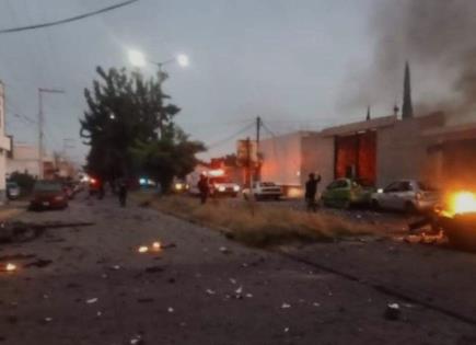 Estalla coche bomba en base policial de Acámbaro, Guanajuato