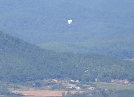 Incidente con globos norcoreanos en Corea del Sur