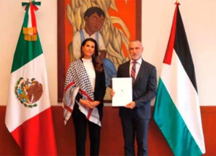 Presentación de cartas credenciales de la embajadora de Palestina en México