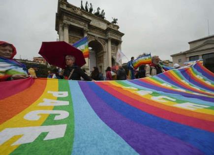 Marcha Multitudinaria por la Paz en Italia