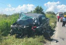 Choque múltiple en la Valles-Tampico deja tres heridos