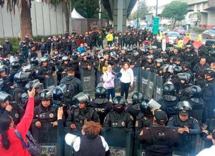 Los trabajadores del PJF protestan en sede de la F1