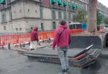 Protección en Palacio Nacional ante Manifestaciones