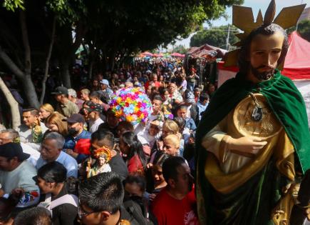 Venimos a ver al patrón: miles celebran a San Judas Tadeo