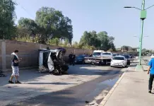 Fotos | Aparatoso choque con volcadura en R&iacute;o Santiago