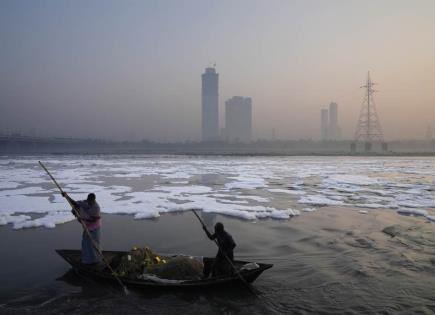 Impacto de los fuegos artificiales en la contaminación de Nueva Delhi durante Diwali