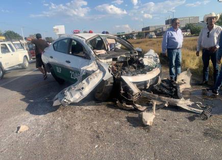 Video | Dos personas lesionadas en choque de frente sobre la 57