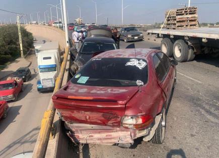 Dos lesionados en choques la mañana de este viernes