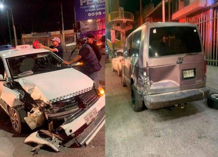 Auto de alquiler impacta contra una camioneta 