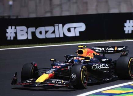 Checo Pérez, octavo; Max Verstappen, tercero en Sprint de Brasil