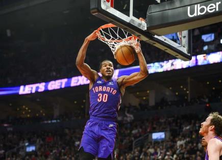 Emocionante victoria de los Raptors sobre los Kings en tiempo extra