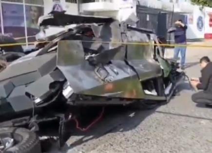 Otra Cybertruck destrozada tras choque, ahora en Guadalajara