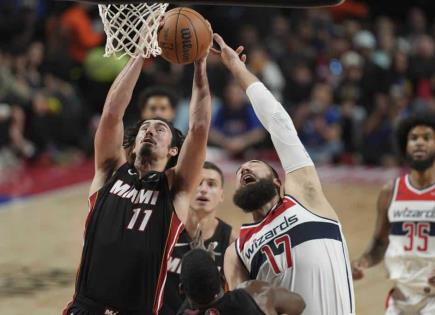 Triunfo del Heat de Miami sobre los Wizards de Washington en México