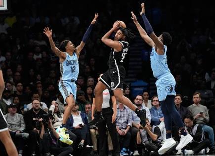 Apretado triunfo de Nets sobre Grizzlies