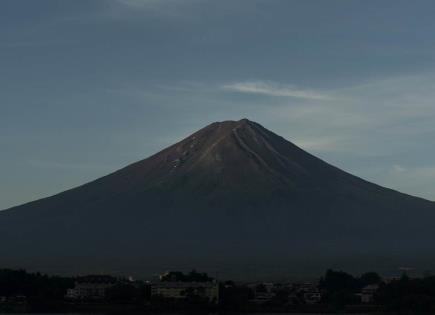 Monte Fuji: Ausencia de nieve en noviembre