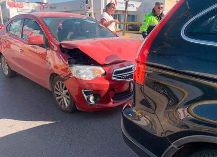 Choque por alcance en Av. Muñoz