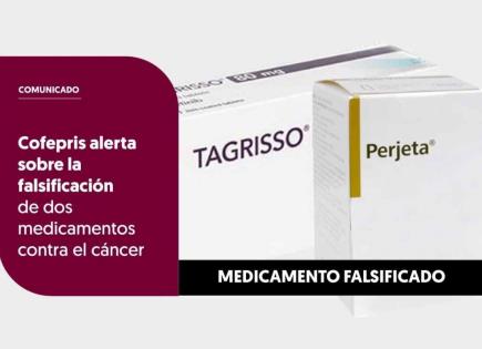 Alerta de Cofepris por Medicamentos Falsificados en México