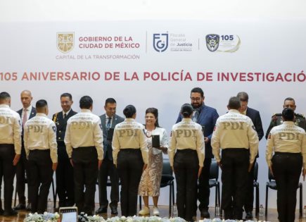 Celebración del 105 Aniversario de la Policía de Investigación en la Ciudad de México