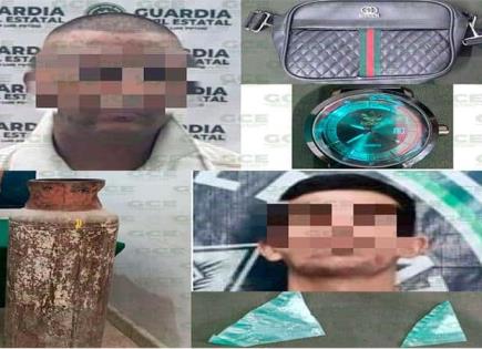 Par de ladrones acaban tras las rejas