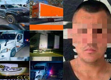 Recuperan camioneta y tráilers robados