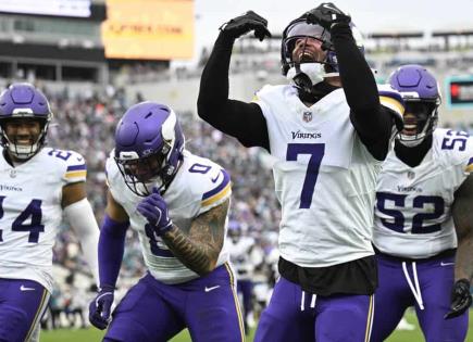 Triunfo de los Vikings sobre los Jaguars en la NFL