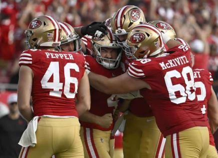 Victoria emocionante de San Francisco 49ers sobre Buccaneers de Tampa Bay