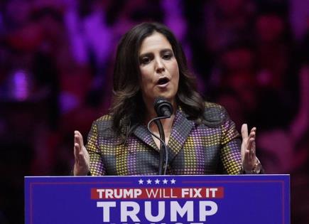 Elise Stefanik designada como embajadora ante la ONU por Donald Trump