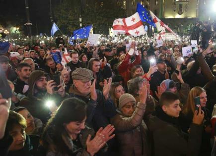 Protestas de la Oposición en Georgia por Resultados Electorales