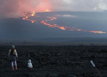 Estudio detalla la erupción del volcán en Hawai en 2022