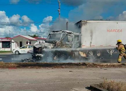 Quema de autos y ataques en Tabasco