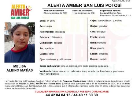 Activan Alerta Amber por adolescentes de Tamazunchale y Pozos