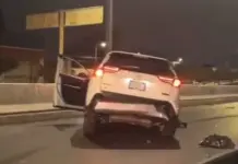 Choque y Volcadura en Salvador Nava, frente a Universidad Cuauht&eacute;moc
