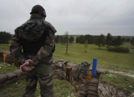 Entrenamiento Militar de Brigada Ucraniana en Guerra con Francia