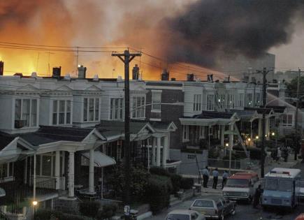 Hallazgo de restos humanos relacionados con bombardeo en Filadelfia