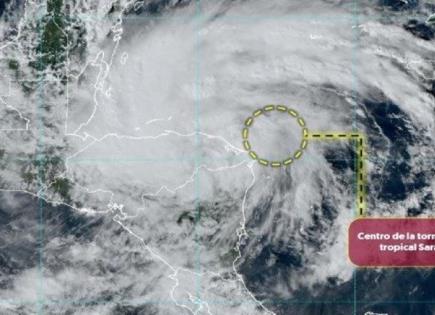 Tormenta Tropical Sara se acerca a Quintana Roo