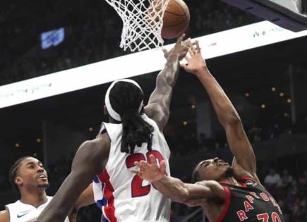 Triunfo de los Pistons de Detroit sobre los Raptors en la NBA