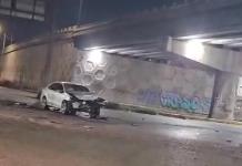 Fuerte accidente en eje 128 y lateral de la 57