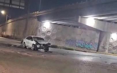 Fuerte accidente en eje 128 y lateral de la 57