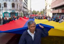 Protesta en Quito contra el gobierno de Daniel Noboa por crisis energética