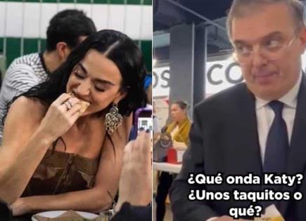 Marcelo Ebrard invita a Katy Perry a comer tacos