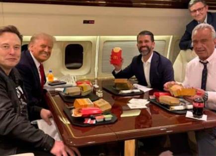 Donald Trump promete hacer saludable a EU otra vez... con hamburguesas McDonald´s; desata controversia en redes Donald Trump promete hacer saludable a EU otra vez... con hamburguesas McDonald´s; desata controversia en redes