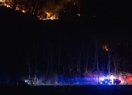 Incendios forestales en el noreste de EEUU