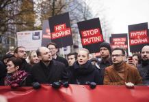 Protesta en Berlín liderada por oposición rusa contra Putin y la guerra en Rusia