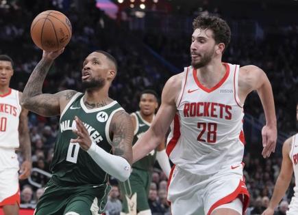 Triunfo de los Bucks en un emocionante partido de baloncesto