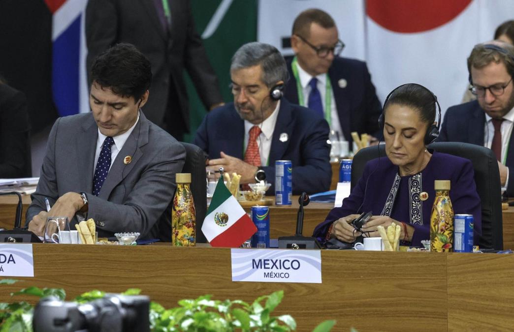 Justin Trudeau y Claudia Sheinbaum / Foto: EFE