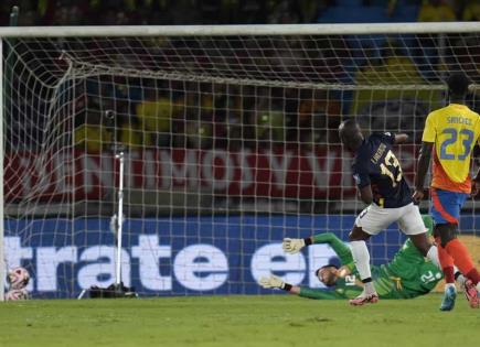 Ecuador vence a Colombia en emocionante partido de eliminatorias