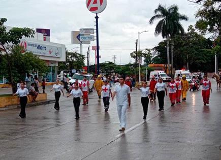 Generó desfile revolucionario caos vial en la zona centro